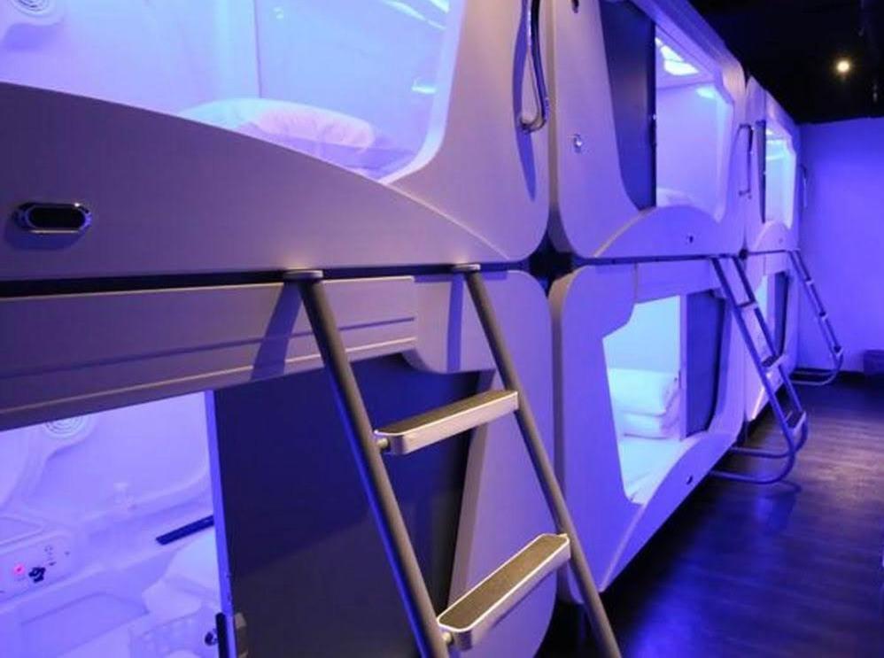 Hey Bear Capsule Hotel Tchaj-pej Exteriér fotografie